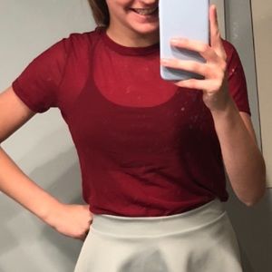 BOGO Forever 21 Red Mesh Top